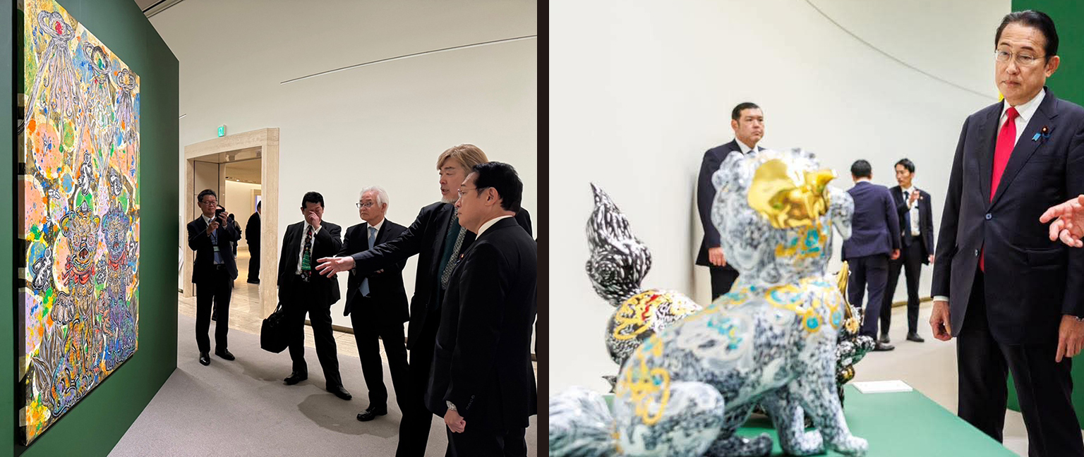 ジパング展での岸田前首相（画像）