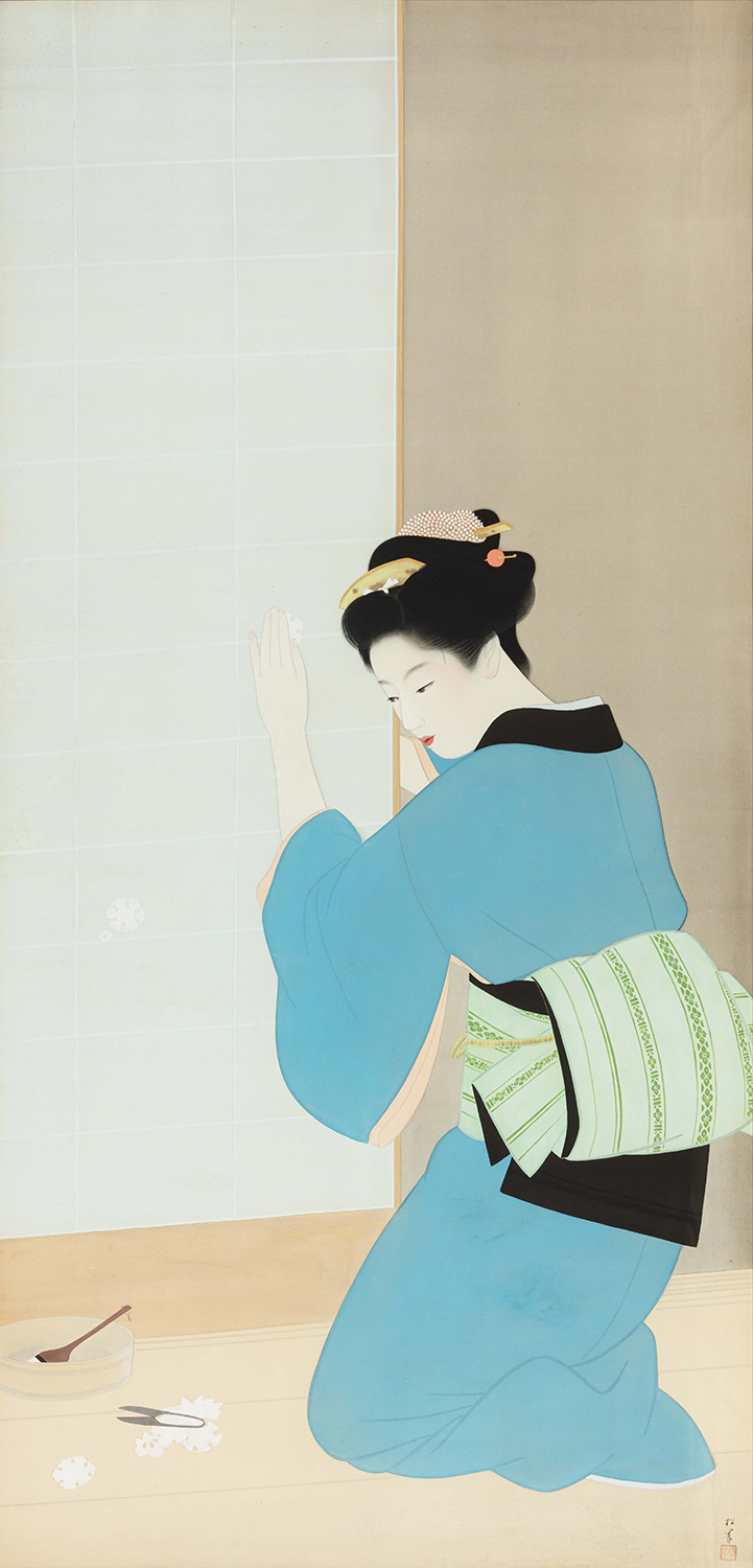 上村松園《晩秋》画像
