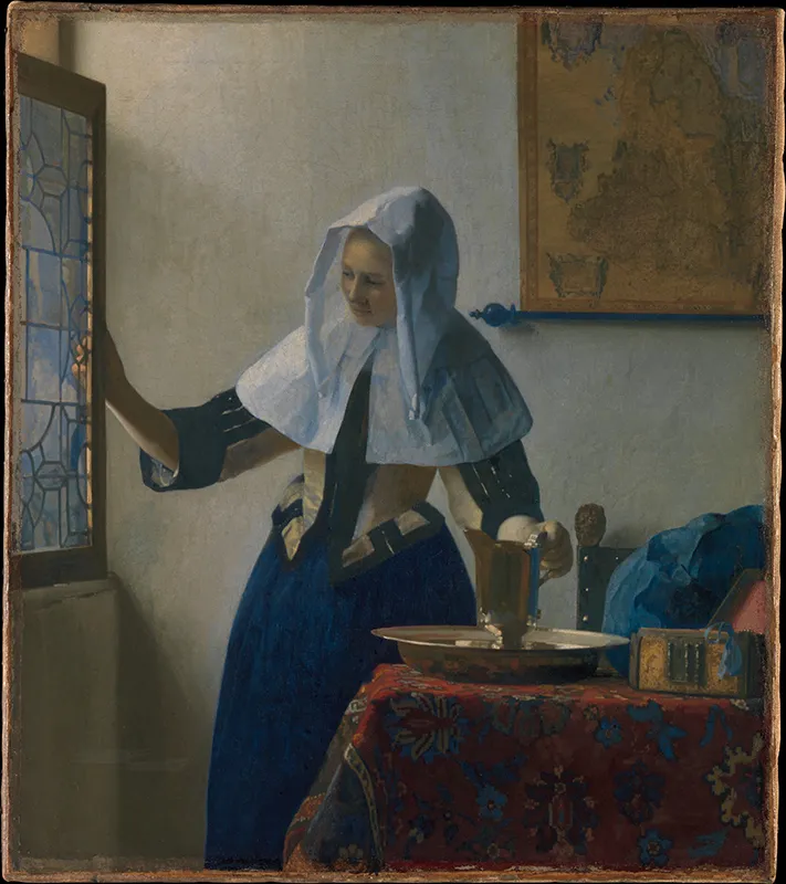 ヨハネス・フェルメール《水差しを持つ女》 メトロポリタン美術館蔵出典:https://www.metmuseum.org/art/collection/search/437881